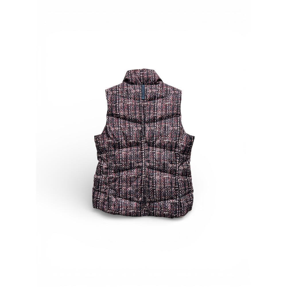 Lands’ END Women’s Max 600 Down Puffer Vest Multi Color Tweed Print Size S - Picture 6 of 9